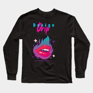 Design Drip Long Sleeve T-Shirt